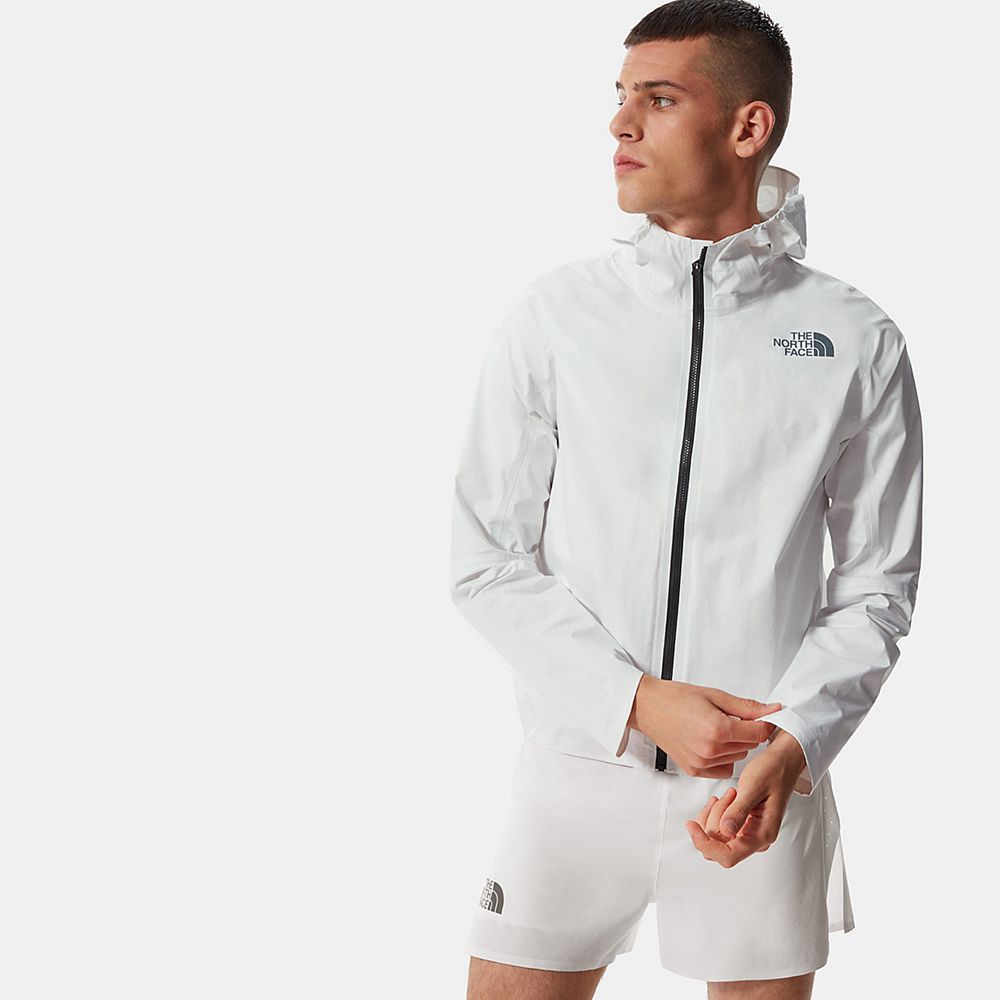 The North Face Rain Jacket Mens Australia - The North Face Lightriser Futurelight™ White Running & T